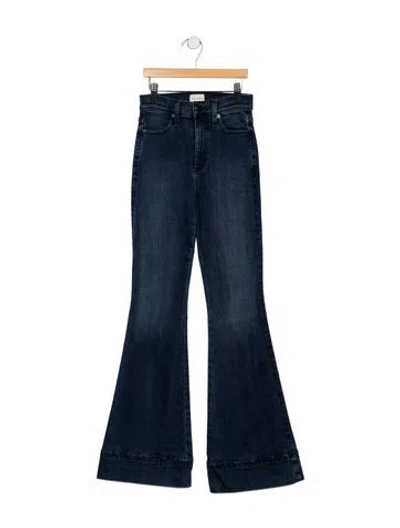 Pre-owned Alice And Olivia High-rise Flared Jeans In Blue