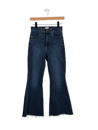 Pre-owned Alice And Olivia High-rise Flared Jeans In Blue