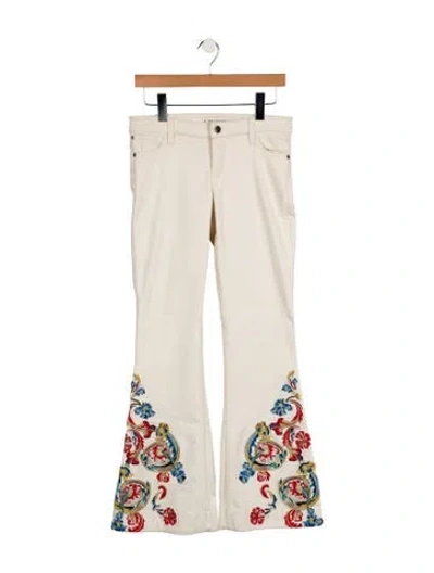 Pre-owned Alice And Olivia High-rise Flared Jeans In Multi