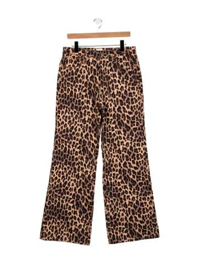 Pre-owned Alice And Olivia High-rise Flared Jeans In Neutral