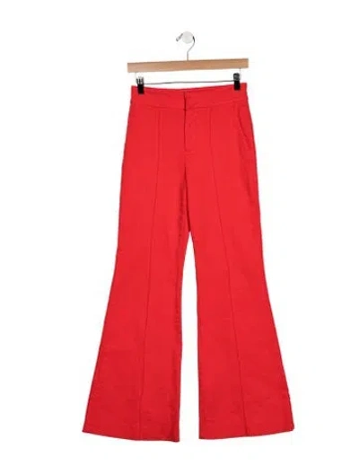 Pre-owned Alice And Olivia High-rise Flared Jeans In Orange