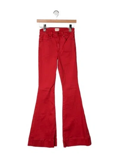 Pre-owned Alice And Olivia High-rise Flared Jeans In Orange