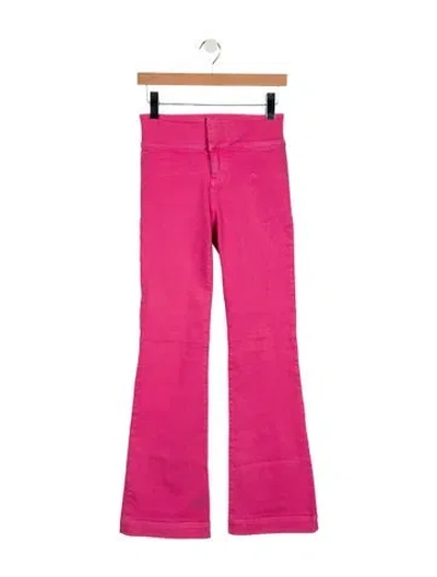 Pre-owned Alice And Olivia High-rise Flared Jeans In Pink