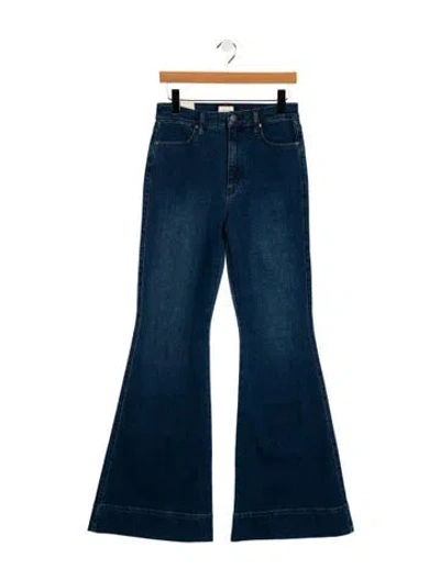 Pre-owned Alice And Olivia High-rise Flared Jeans W/ Tags In Blue