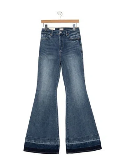 Pre-owned Alice And Olivia High-rise Flared Jeans W/ Tags In Blue