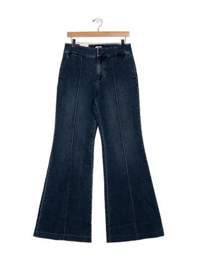 Pre-owned Alice And Olivia High-rise Flared Jeans W/ Tags In Blue