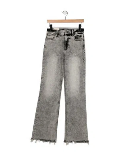 Pre-owned Alice And Olivia High-rise Flared Jeans W/ Tags In Grey