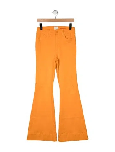 Pre-owned Alice And Olivia High-rise Flared Jeans In Yellow
