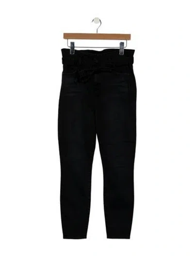 Pre-owned Alice And Olivia High-rise Skinny Leg Jeans In Black