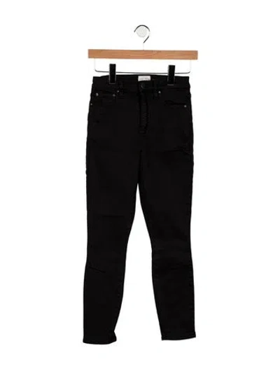 Pre-owned Alice And Olivia High-rise Skinny Leg Jeans In Black