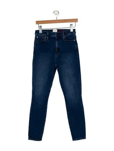 Pre-owned Alice And Olivia High-rise Skinny Leg Jeans In Blue