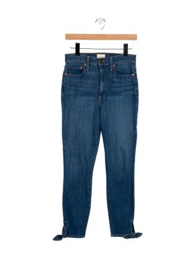 Pre-owned Alice And Olivia High-rise Skinny Leg Jeans In Blue