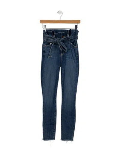 Pre-owned Alice And Olivia High-rise Skinny Leg Jeans In Blue