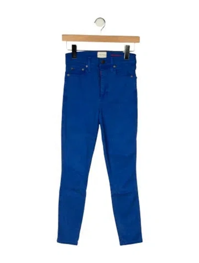 Pre-owned Alice And Olivia High-rise Skinny Leg Jeans In Blue