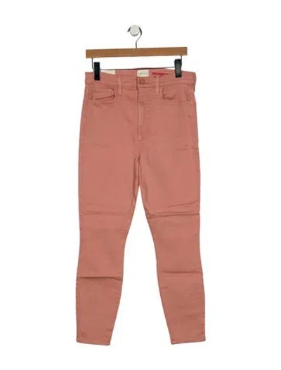 Pre-owned Alice And Olivia High-rise Skinny Leg Jeans W/ Tags In Pink