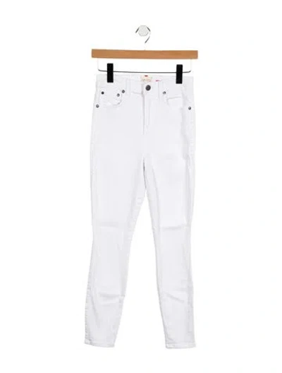 Pre-owned Alice And Olivia High-rise Skinny Leg Jeans In White