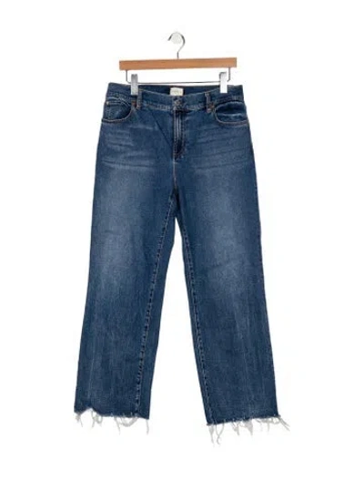 Pre-owned Alice And Olivia High-rise Wide Leg Jeans In Blue