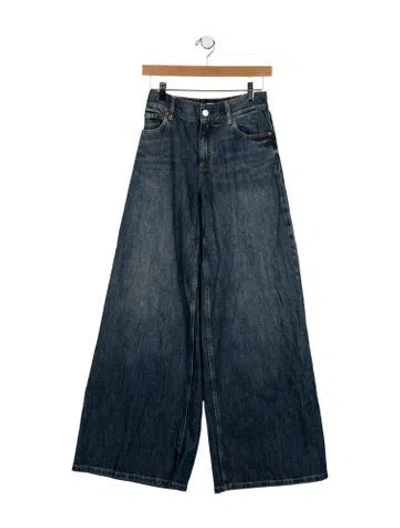 Pre-owned Alice And Olivia High-rise Wide Leg Jeans In Blue