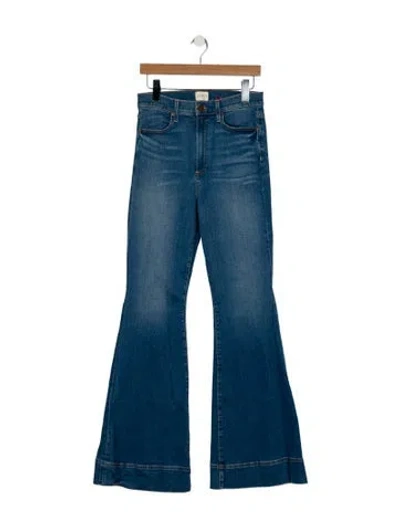 Pre-owned Alice And Olivia High-rise Wide Leg Jeans In Blue