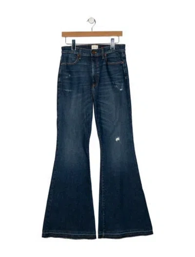 Pre-owned Alice And Olivia High-rise Wide Leg Jeans In Blue
