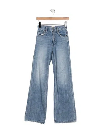 Pre-owned Alice And Olivia High-rise Wide Leg Jeans In Blue