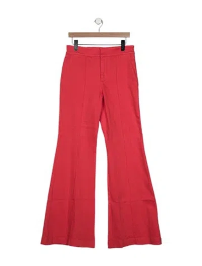 Pre-owned Alice And Olivia High-rise Wide Leg Jeans In Orange