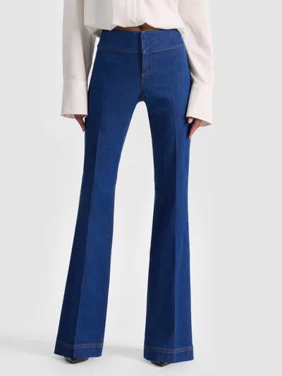 Alice And Olivia Hot Jean In Blue