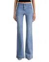 Alice And Olivia Hot Mid Rise Jeans In Celtine Vintage In Blue