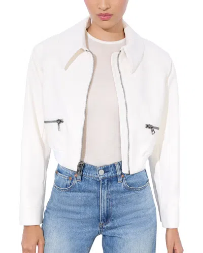 Alice And Olivia Hyde Jacket In White