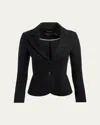 Alice And Olivia Iana Sculpted Blazer In Iana Sculpted Blazer