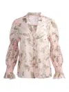 Alice And Olivia Ilan Shirt In Neutrals