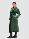 Alice And Olivia Ima Puffer Coat In Green