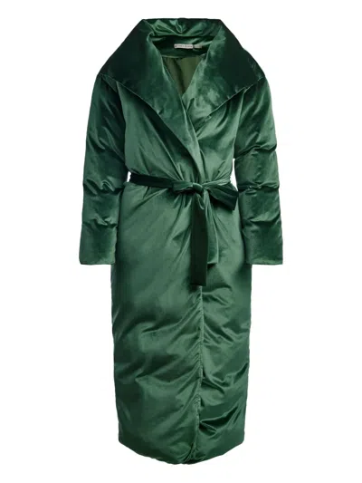 ALICE AND OLIVIA IMA TIE-BELT PUFFER COAT