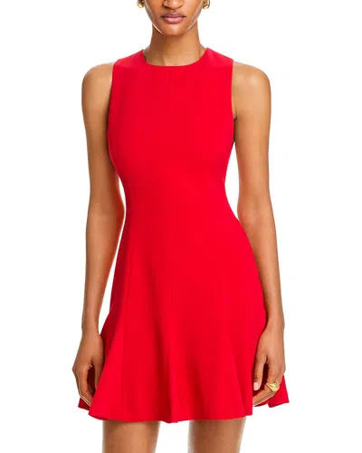 ALICE AND OLIVIA ALICE AND OLIVIA ISA SLEEVELESS SEAMED FLARE MINI DRESS