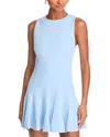 Alice And Olivia Isa Mini Dress In Mineral Blue