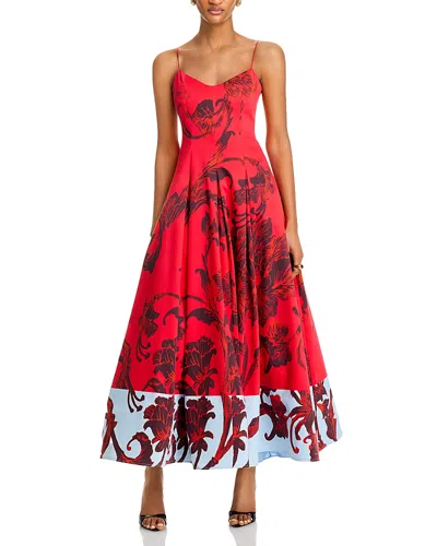 Alice And Olivia Isabelle Spaghetti Strap Dress In Philosophy