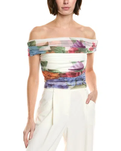 ALICE AND OLIVIA ISADOLA FOLDED OFF THE SHOULDER TOP