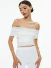 Alice And Olivia Isadola Top In White