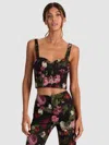Alice And Olivia Jeanna Bustier Top In Multi
