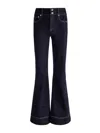 Alice And Olivia Bodie Low-rise Bootcut Jeans In Black