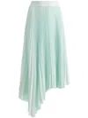 Alice And Olivia Jenara Midi Skirt In Green