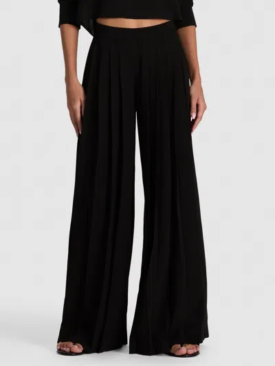 Alice And Olivia Jenna Pleated Pant In Black