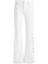 Alice And Olivia Jenny Low-rise Jeans In White