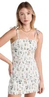 ALICE AND OLIVIA JENSEN MINI DRESS GEORGIA FLORAL