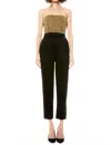 Alice And Olivia Jeri Embellished Jumpsuit In Gold And Black In Black