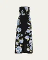 Alice And Olivia Jeri Embellished Romper With Overskirt In Black