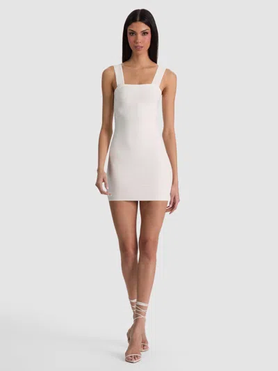 Alice And Olivia Jodie Bandage Mini Dress In Neutral