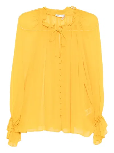 ALICE AND OLIVIA JOSEPHINE BLOUSE