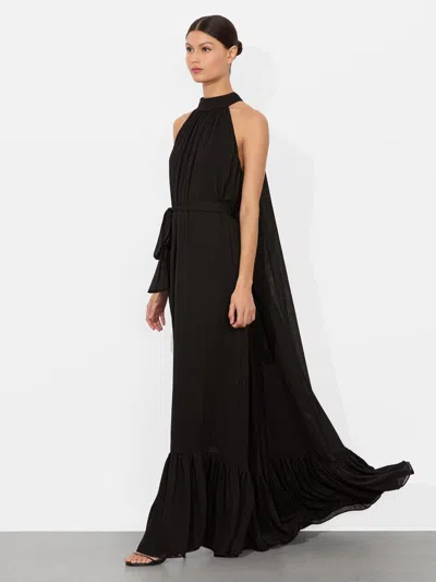 Alice And Olivia Jovie Gathered Dress In Black