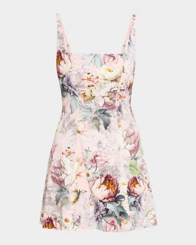 Alice And Olivia Julia Floral Mini Dress